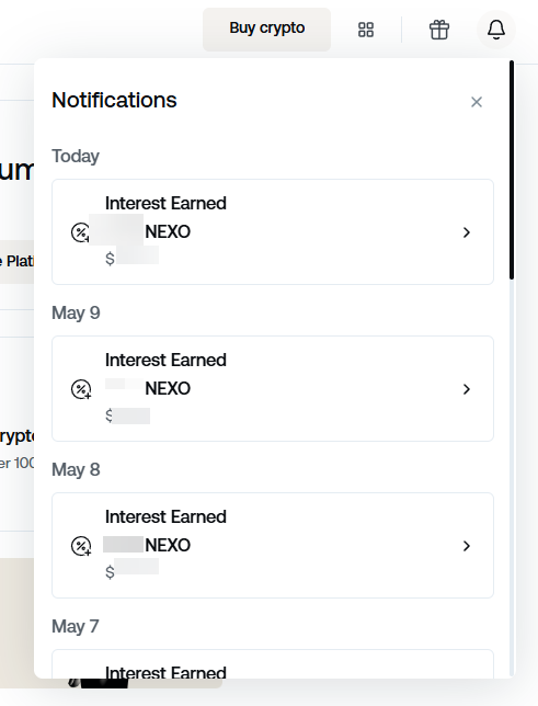 Détail des intérêts quotidiens